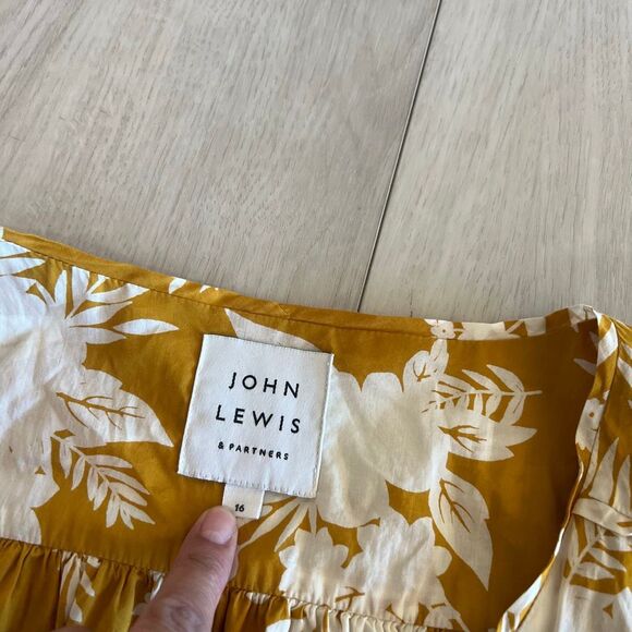 JOHN LEWIS Floral Midi Dress size 16 - Picture 5 of 10